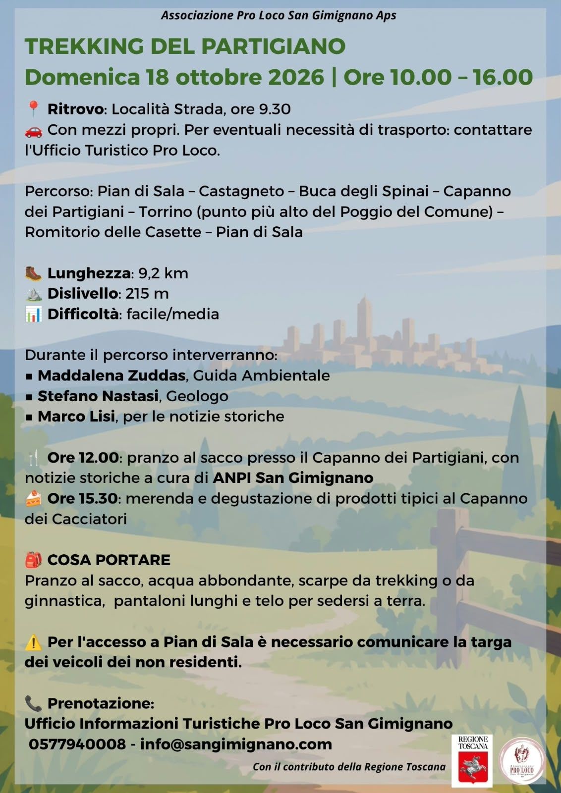 TREKKING DEL PARTIGIANO
